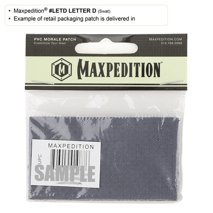 Maxpedition Letter D Swat Patch