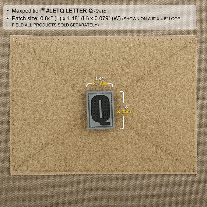 Maxpedition Letter Q Swat Patch