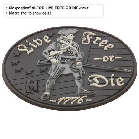 Maxpedition LIVE FREE OR DIE Swat Patch