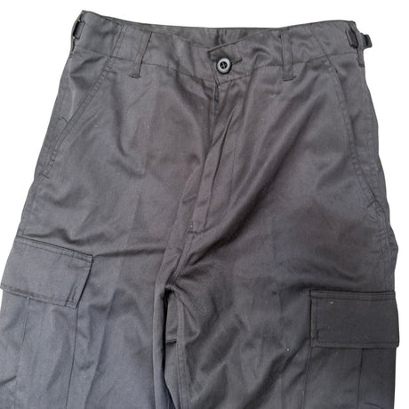 Mil-Tec BDU Black Kids Trousers – Military Style Cargo Trousers