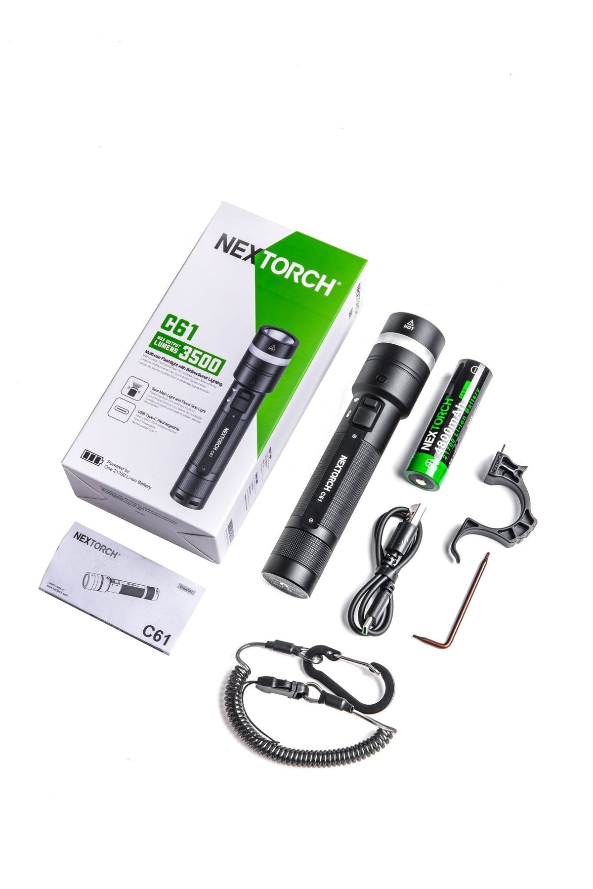 Nextorch C61 Dual-Beam Flashlight
