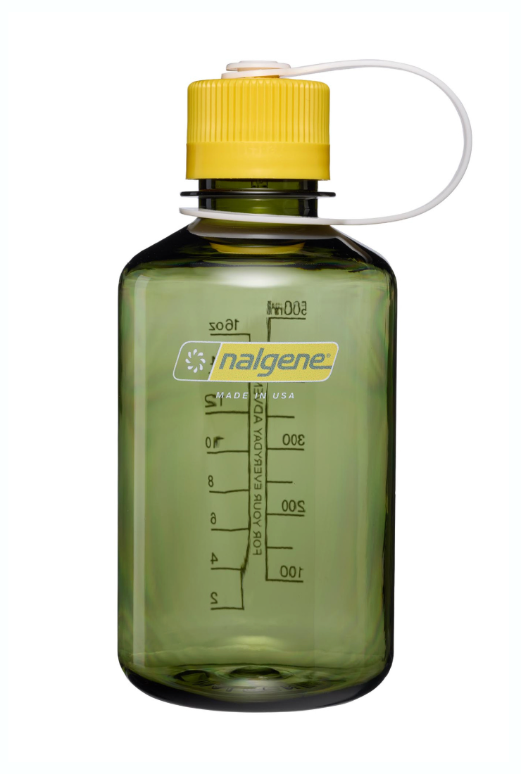 Nalgene 16oz / 0.5L Tritan Sustain Narrow Mouth Bottle Oil Green - Freesia Cap