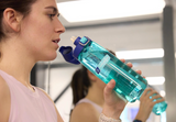 Nalgene Straw Bottle 700Ml Blue Aqua - Dark Blue Cap