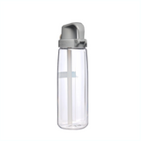 Nalgene Straw Bottle 700Ml Clear - Gray Cap