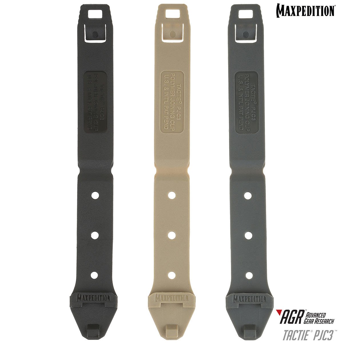 Maxpedition TacTie PJC3 Grey Pack of 6