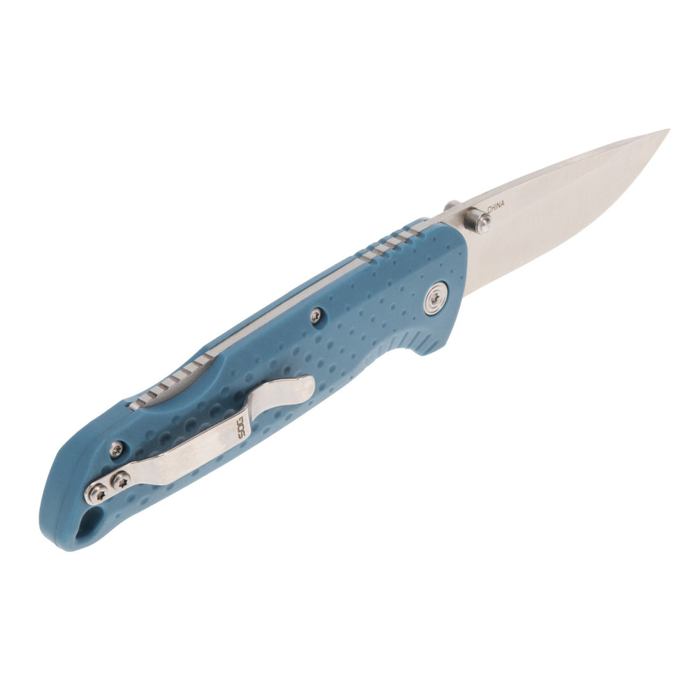 SOG Adventurer LB Black Folding Knife Nordic Blue