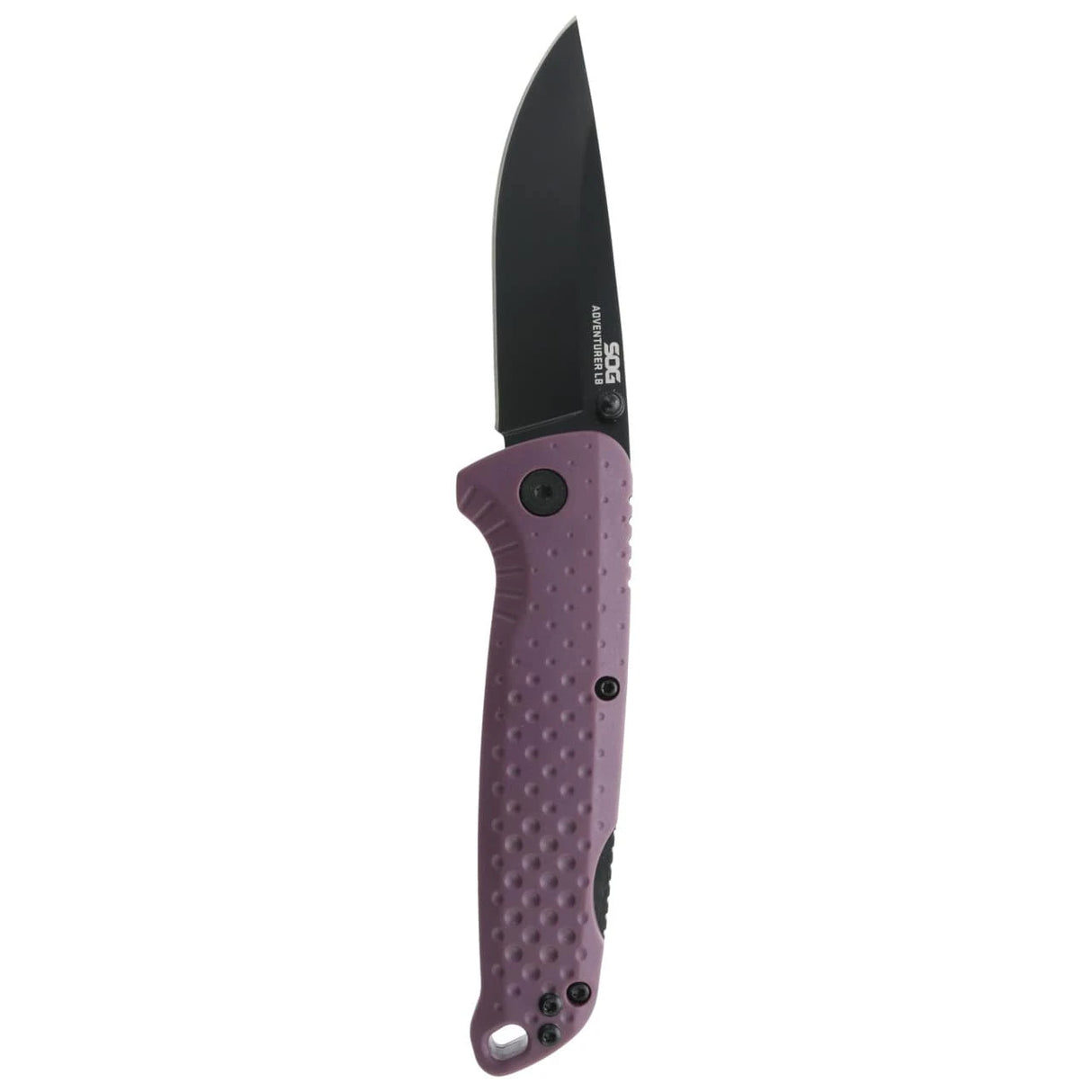 SOG Adventurer LB Black Folding Knife Dusk Purple