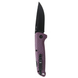 SOG Adventurer LB Black Folding Knife Dusk Purple