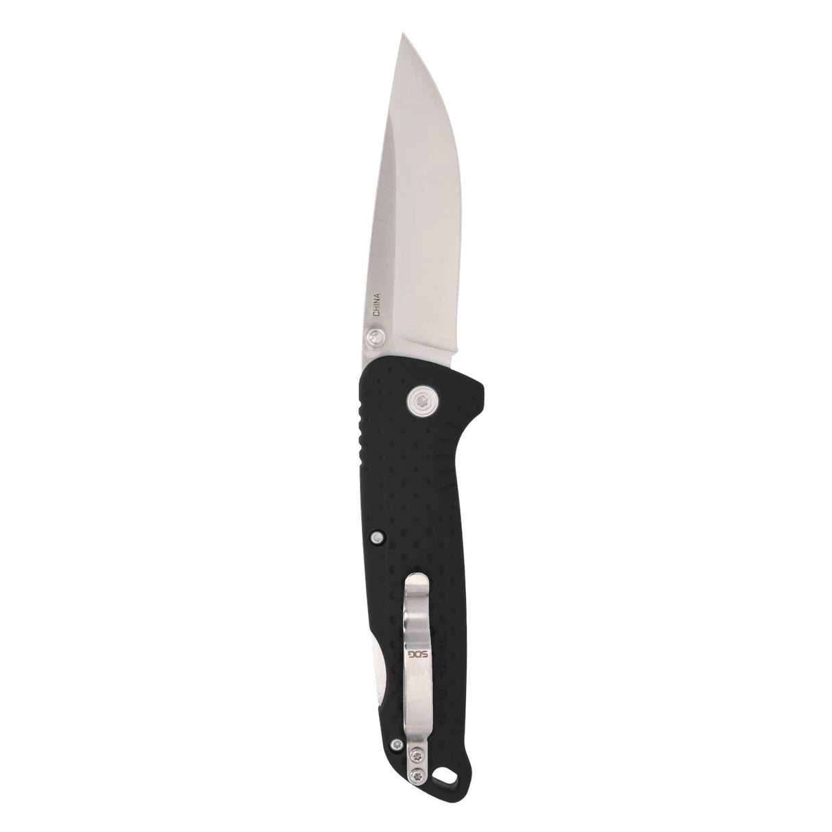SOG Adventurer LB Black Folding Knife Black + Satin