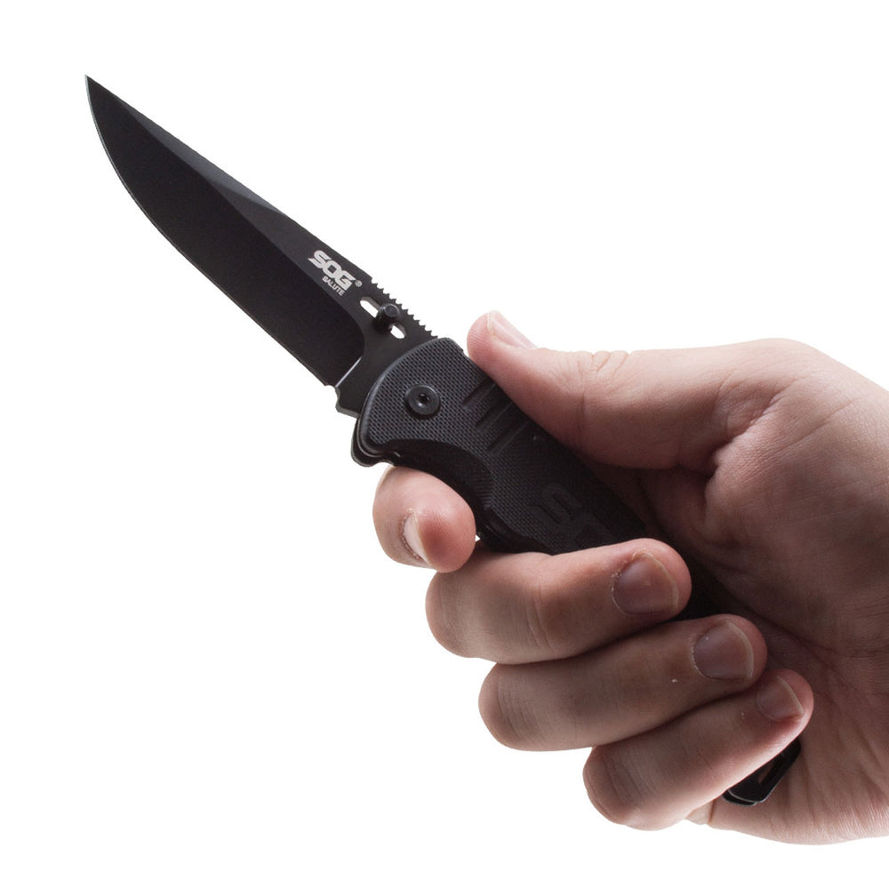 SOG Salute Black Folding Knife