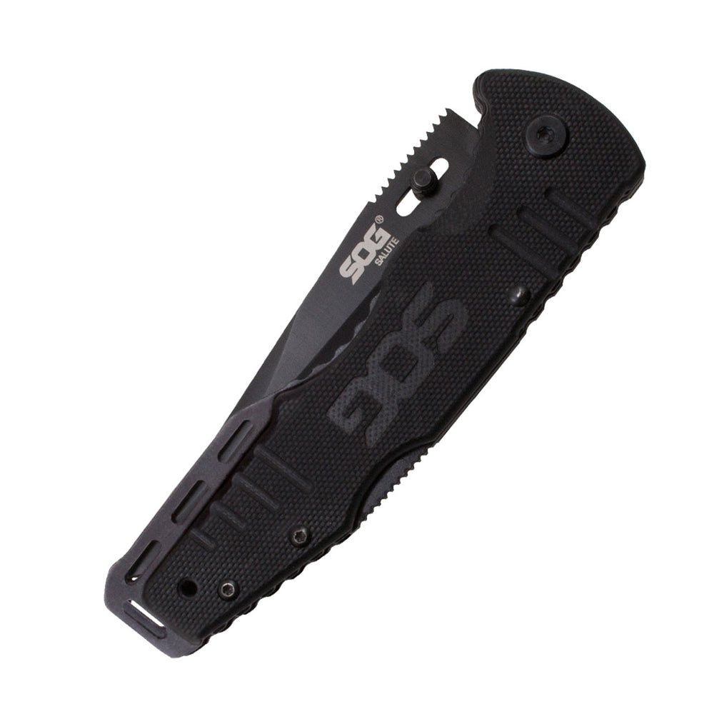 SOG Salute Black Folding Knife