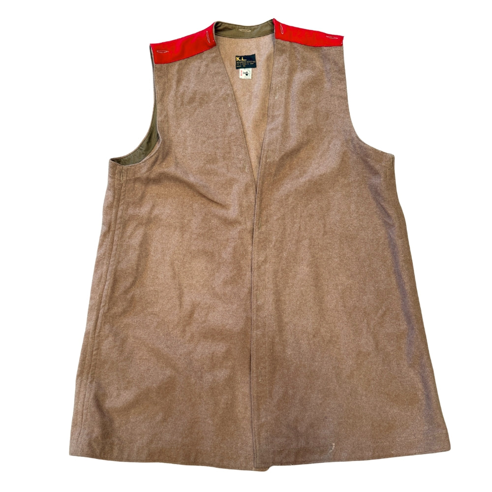 Swiss Army Wool Greatcoat Liner Vest – Brown