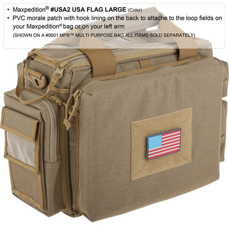 Maxpedition USA Flag (LE Thin Blue Line) Patch Large
