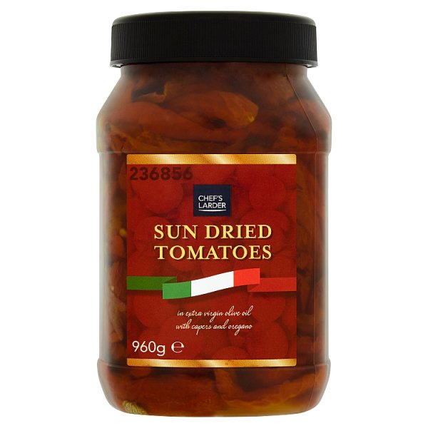 960g Chef's Larder Sun Dried Tomatoes in Extra Virgin Olive Oil - Bulk Food Ration Storage