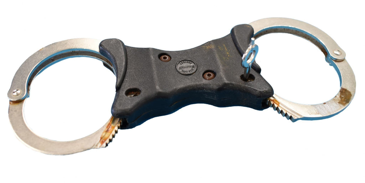 British Police Rigid Speedcuffs Handcuffs With Key