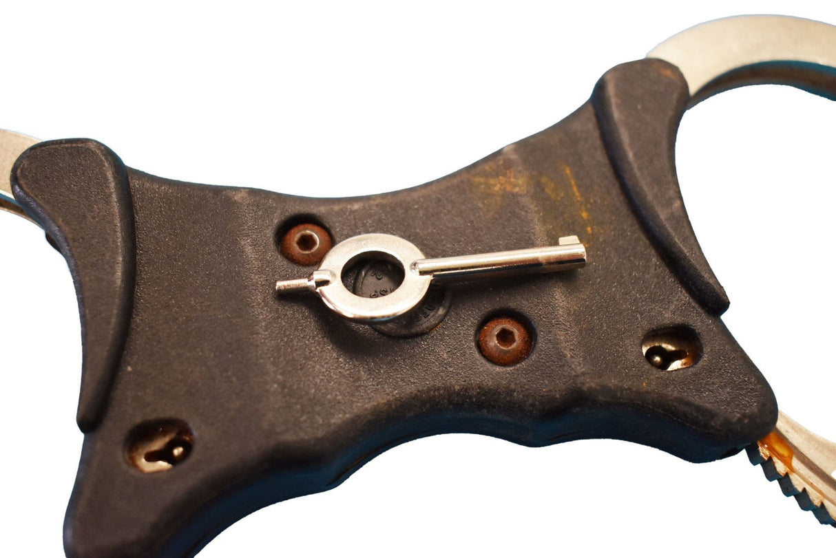 British Police Rigid Speedcuffs Handcuffs With Key