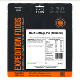Expedition Foods Freeze Dried Meal Pouch - Beef Cottage Pie - Various Sizes