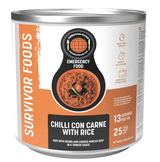 Expedition Foods Freeze Dried Meal Tin Chilli Con Carne with Rice - 13 Servings