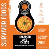 Expedition Foods Freeze Dried Meal Tin Macaroni & Cheese - 16 Servings