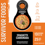 Expedition Foods Freeze Dried Meal Tin Spaghetti Carbonara - 13 Servings
