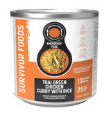 Expedition Foods Freeze Dried Meal Tin Thai Green Chicken Curry With Rice - 13 Servings