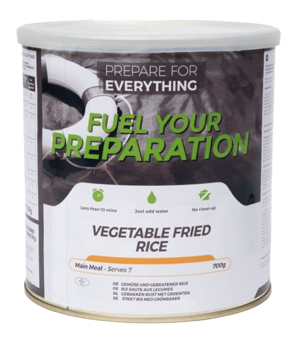 Fuel Your Preparation Freeze Dried Food Ration Meal Tin - Vegetable Fried Rice