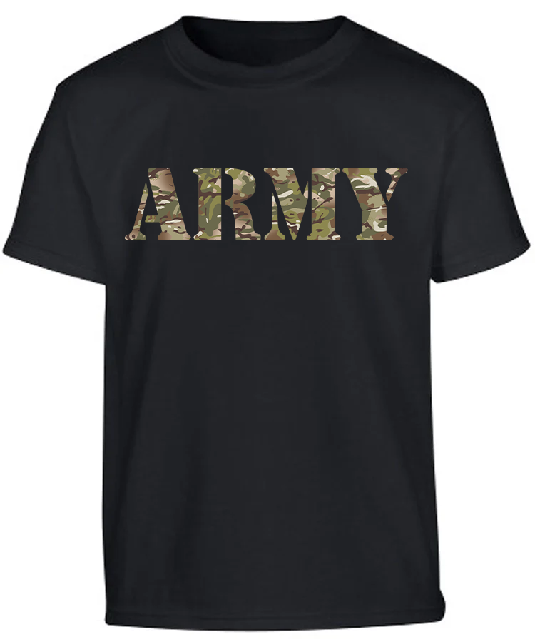 Kombat UK Kids BTP Army T-shirt - Black