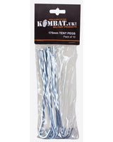 Kombat UK 175mm Steel Tent Pegs - 10pk