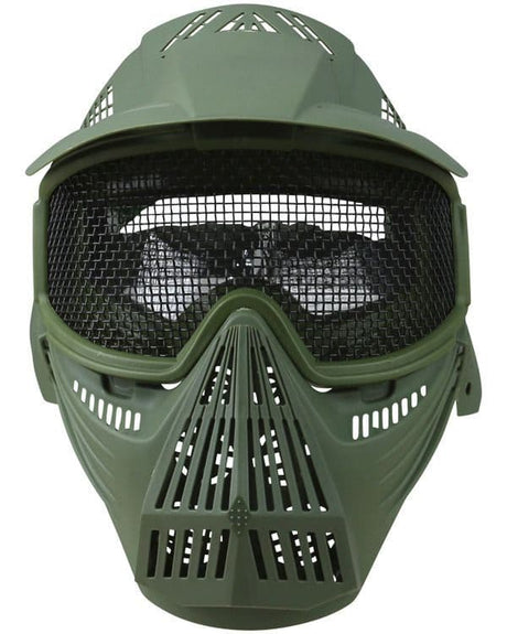 Kombat UK Full Face Mesh Mask - Olive