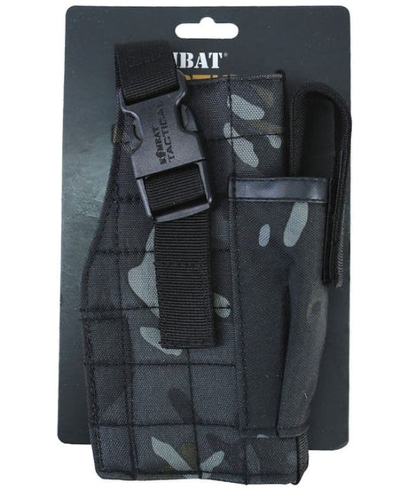 Kombat UK Molle Gun Holster with Mag Pouch - Black BTP