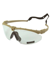 Kombat UK Ranger Glasses with Clear Lenses - Coyote Frame