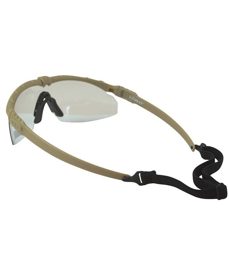 Kombat UK Ranger Glasses with Clear Lenses - Coyote Frame
