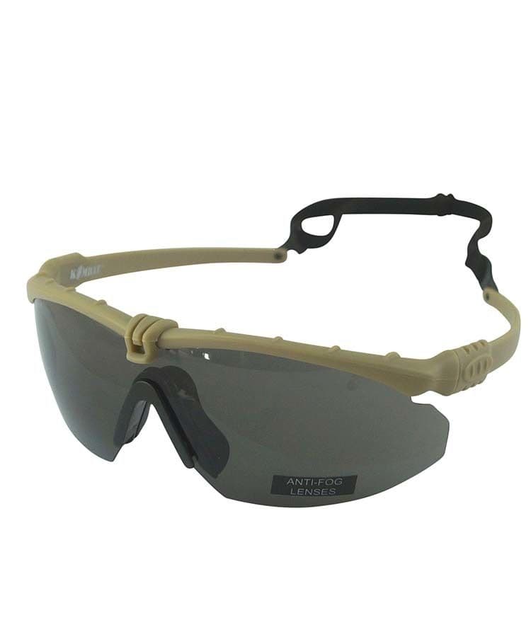 Kombat UK Ranger Glasses with Smoke Lenses - Coyote Frame