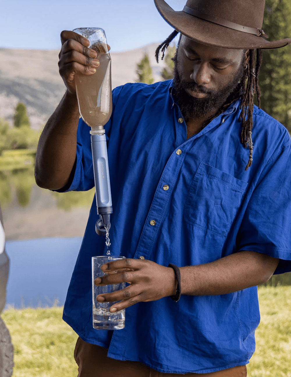 LifeStraw Peak Series Personal Water Filter Straw - Dark Grey