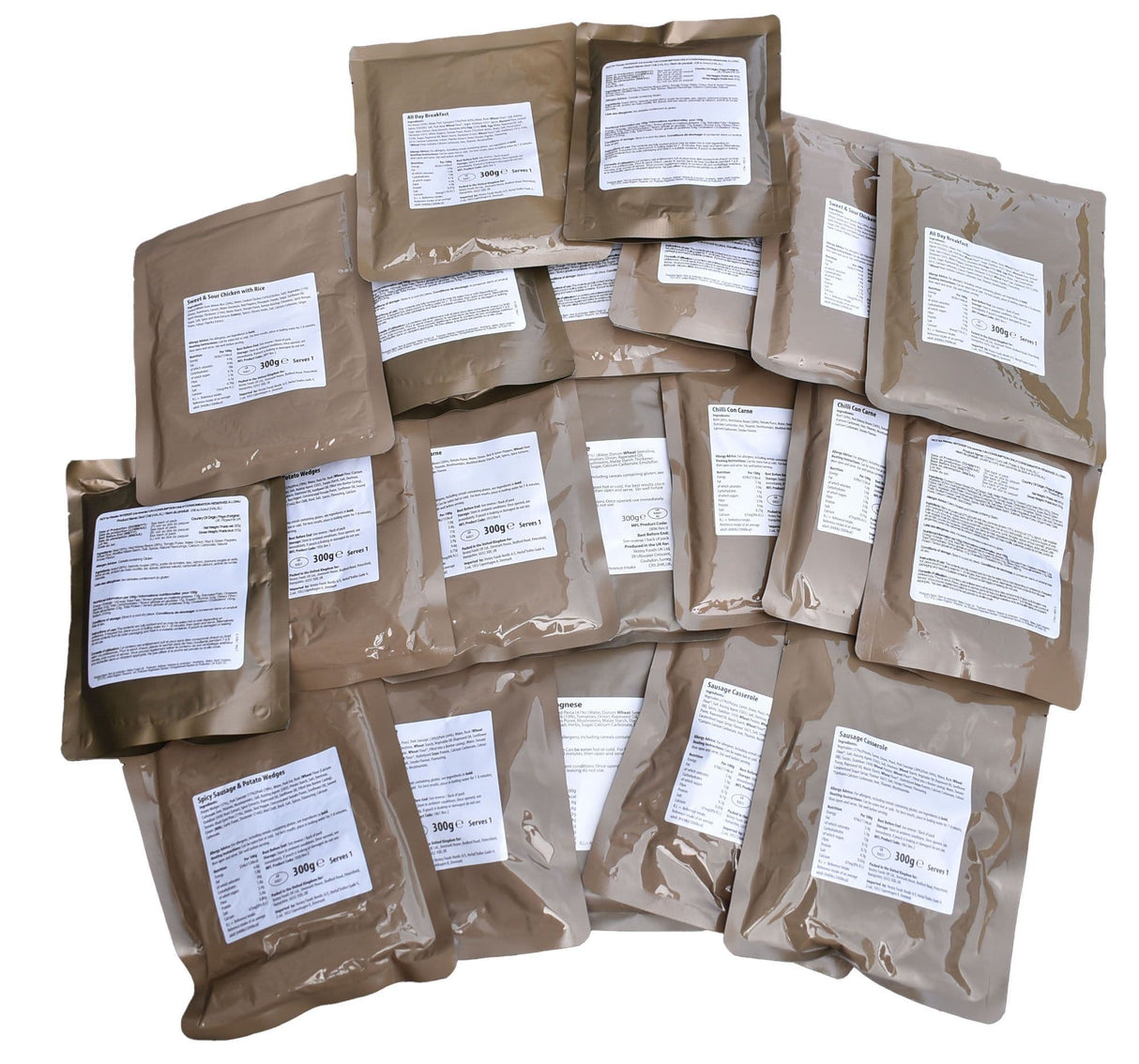 Military Ration Meat Main Meals x 20