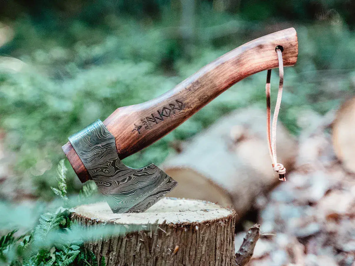 Njord Skade Damascus Compact Axe