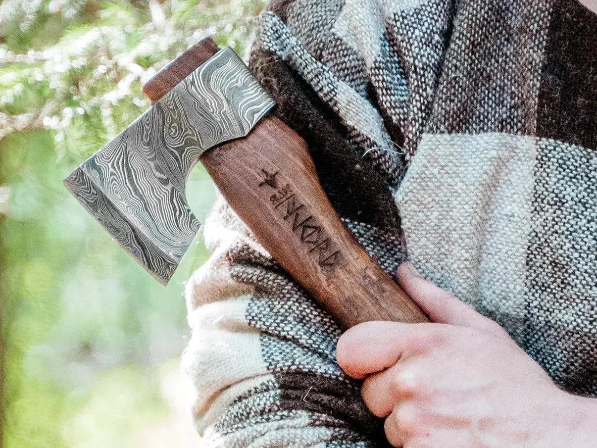 Njord Skade Damascus Compact Axe