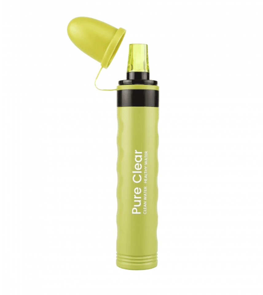 Pure Clear Life Filter Survival Straw - Green