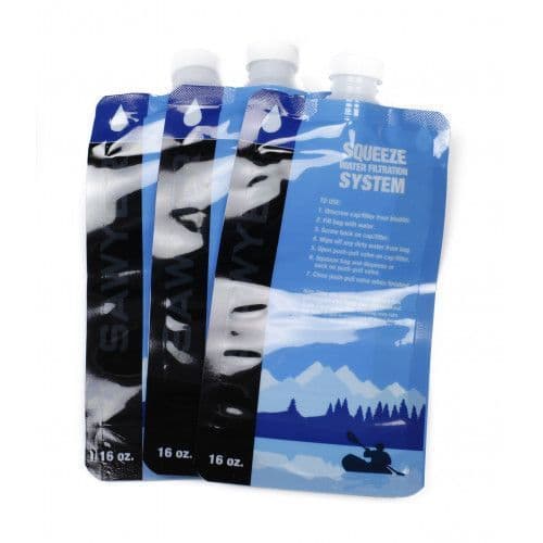Sawyer 0.5L / 16oz Squeezable Pouch - Set Of 3