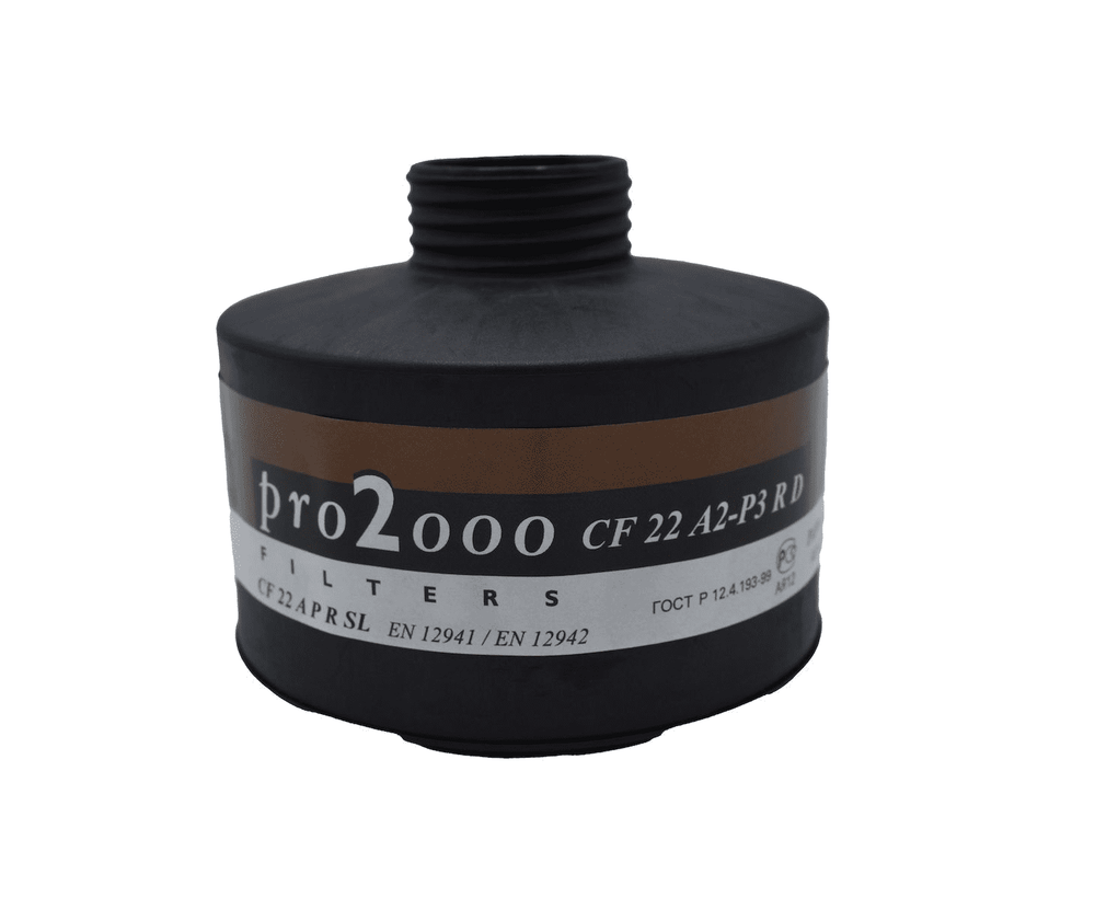 Scott Pro Military 2000 CF22 A2-P3 R D Sealed 40mm Gas Mask Filter - BRAND NEW