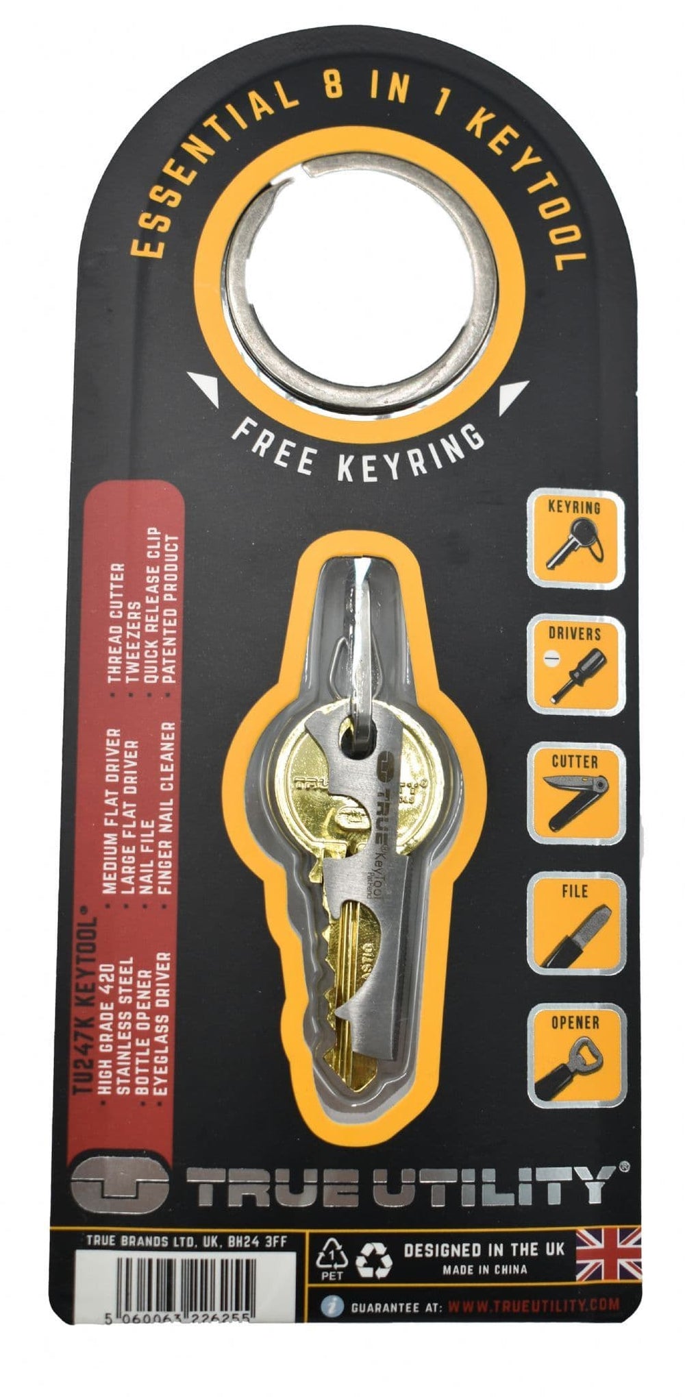 True Utility Keytool Keyring – Preppers Shop UK