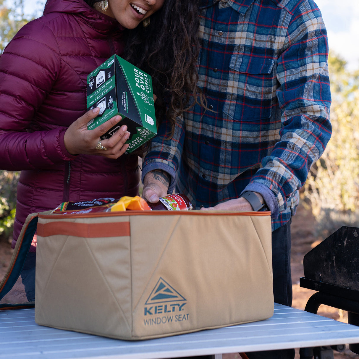 Kelty Window Seat Camp Storage Cube - Dull Gold/Deep Teal